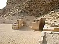 Serdab an der Nordseite der Pyramide