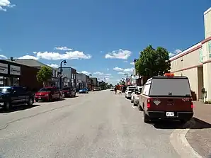 Die George Street im Zentrum der Gemeinde