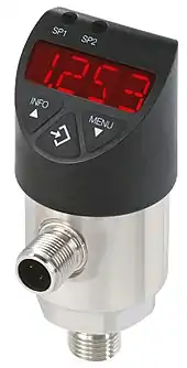 Elektronischer Druckschalter mit LED-Anzeige