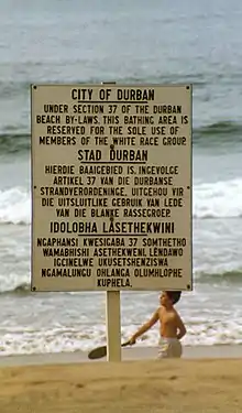 Rassentrennung während der Apartheid auch in Durban
