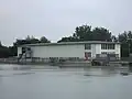 Wasserkraftwerk Dingolfing oberwasserseitig