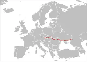 Verlaufskarte der E58