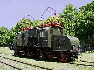 Die restaurierte E 71 19 im Bahnpark Augsburg