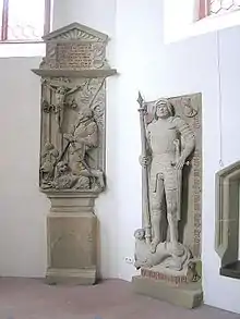 Grabdenkmäler des 16.&nbsp;Jahrhunderts im Chor der Pfarrkirche