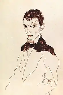 Egon Schiele (*&nbsp;12.&nbsp;Juni): Selbstporträt