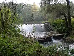 Anstau Eisweiher Fischbach (Oktober&nbsp;2010)