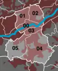 Einteilung in Quartiere