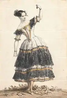 Fanny Elßler tanzt eine Cachucha in Le Diable boiteux