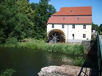 Elstermühle Plessa mit Zuppinger-Rad (⌀ 6 m)