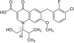Strukturformel von Elitegravir