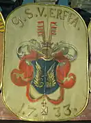 Georg Sigmund von Erffa (* 9. Dezember 1690), Tafel datiert 1733