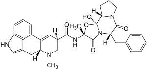 Strukturformel von Ergotamin