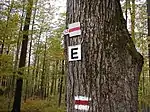 Wanderzeichen des Eselswegs