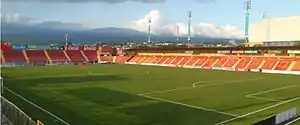 Stadion von der Südwesttribüne aus gesehen (Januar 2013)