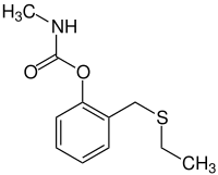 Strukturformel von Ethiofencarb