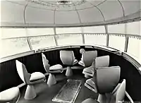 Aussichtskanzel in einem der Endwagen