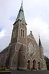 Die Fagerborg kirke im Stadtviertel