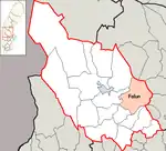 Lage der Gemeinde Falun