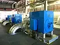 Drei Netzpumpen mit je 1&nbsp;MW für den Abtransport der erzeugten Fernwärme