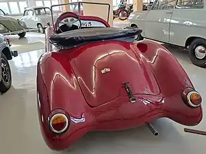 Heck des Wagens