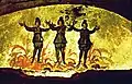 Drei Jünglinge im Feuerofen und Taube mit Ölzweig, 3./4.&nbsp;Jh.