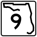 Straßenschild der Florida State Road 9