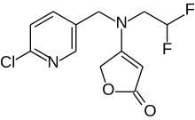 Strukturformel von Flupyradifuron