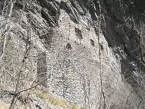 Burg Fracstein bei Seewis, Graubünden, Schweiz