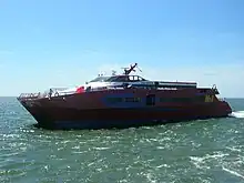 Cat No1 der Frisia Reederei vor Norderney
