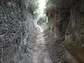 Fußweg von der Unterstadt Susak zum Garba (88 m)