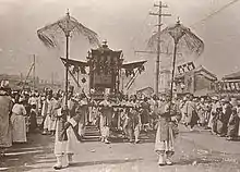 Beerdigungsprozession für Kaiser Gojong (3. März 1919)
