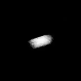 Galatea auf einer Aufnahme der Raumsonde Voyager 2