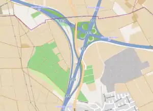 Übersichtskarte Gambacher Kreuz