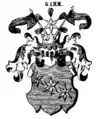 Wappen, wie es seit dem 17. Jahrhundert bis 1918 geführt wurde