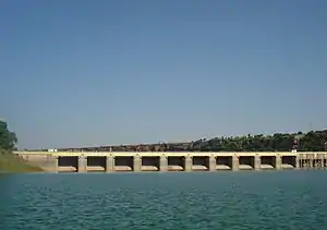 Blick auf die Gandhi-Sagar-Talsperre
