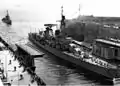 Kreuzer Garibaldi 1967 im Kanal