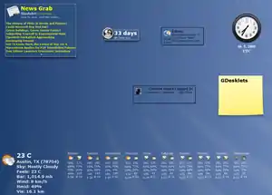 Desktop mit gDesklets
