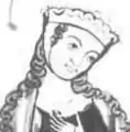 Gebende, Anfang 14.&nbsp;Jahrhundert