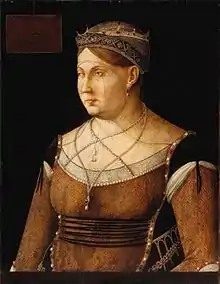Caterina Cornaro (1454–1510), Königin von Zypern (von Gentile Bellini)