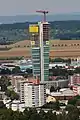 Gewa-Tower, vom Kappelberg aus gesehen, 1.&nbsp;September&nbsp;2016