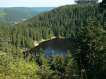 Glaswaldsee von der Lettstädter Höhe