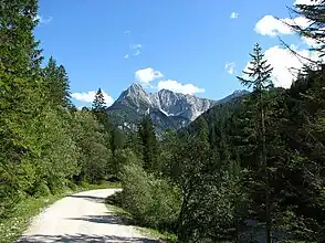 Im Gleirschtal, Ausblick zur Nordkette