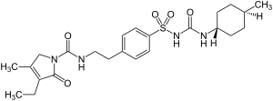 Struktur von Glimepirid