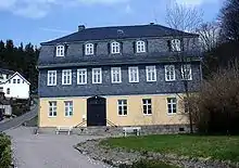 Das Gundelachsche Haus, mit „Goethemuseum“