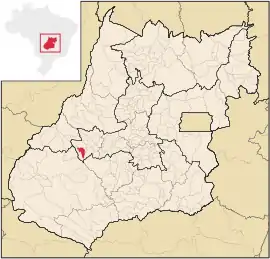 Lage von Amorinópolis im Bundesstaat Goiás