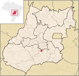 Lage von Cromínia in Goiás