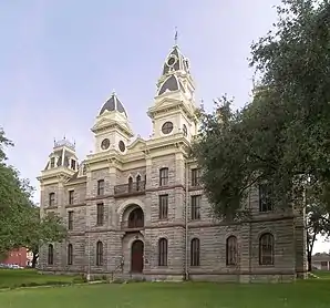 Goliad County Courthouse im Goliad County Courthouse Historic District, gelistet im NRHP mit der Nr. 76002034