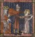 Enthauptung des Gordianus, Darstellung aus Frankreich, 14.&nbsp;Jahrhundert