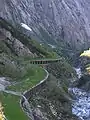 Die Nordrampe mit der Schöllenenschlucht