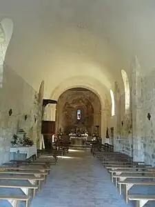 Das Innere der Ortskirche Saint-André
